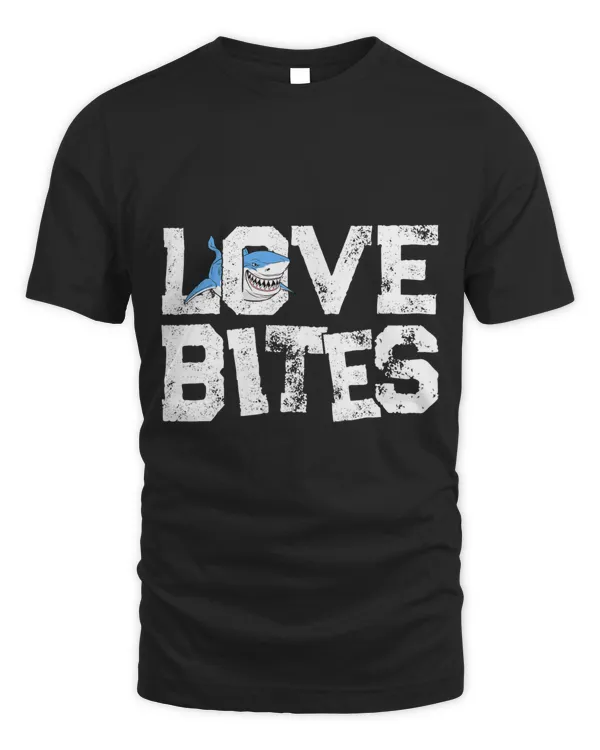 Funny Love Bites Ocean Wildlife Animal Shark