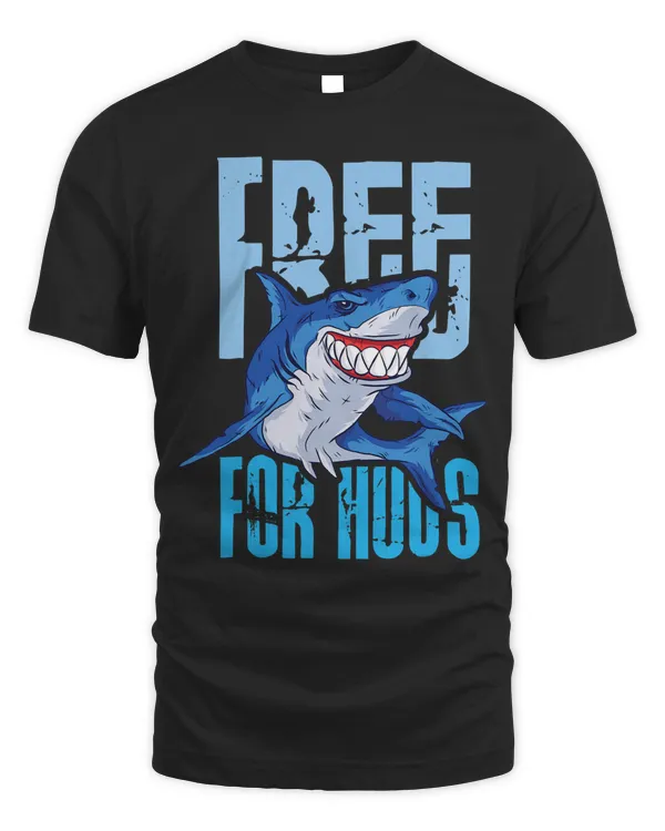 Free for hugs design for shark lovers and shark