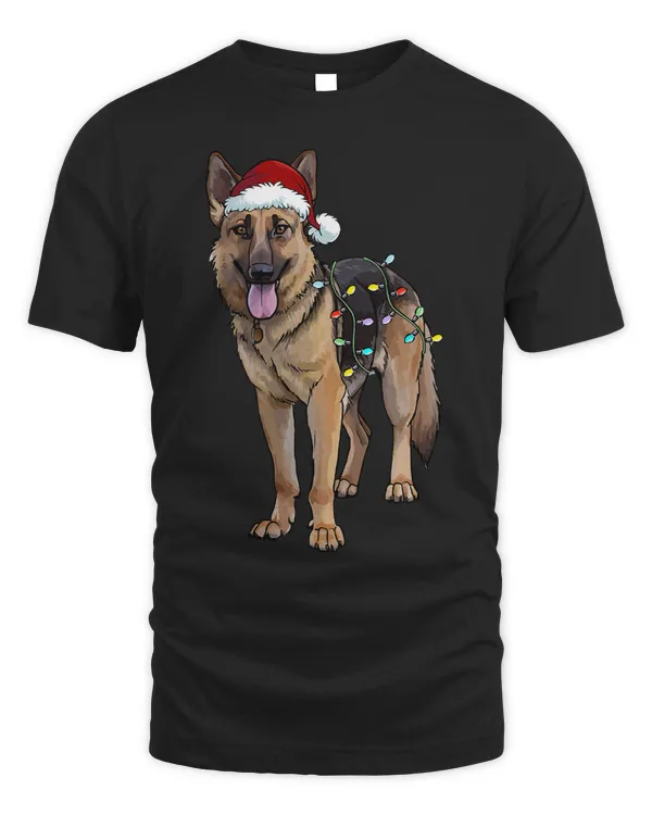 Shih Tzu Dog Santa Christmas Tree Lights Xmas10