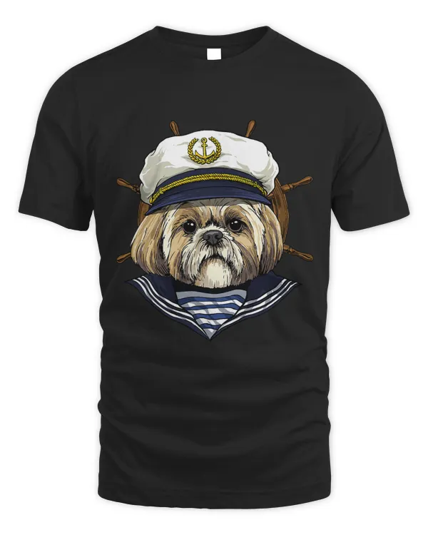 Shih Tzu Sailor Boat Captain Shih Tzu Dog 137