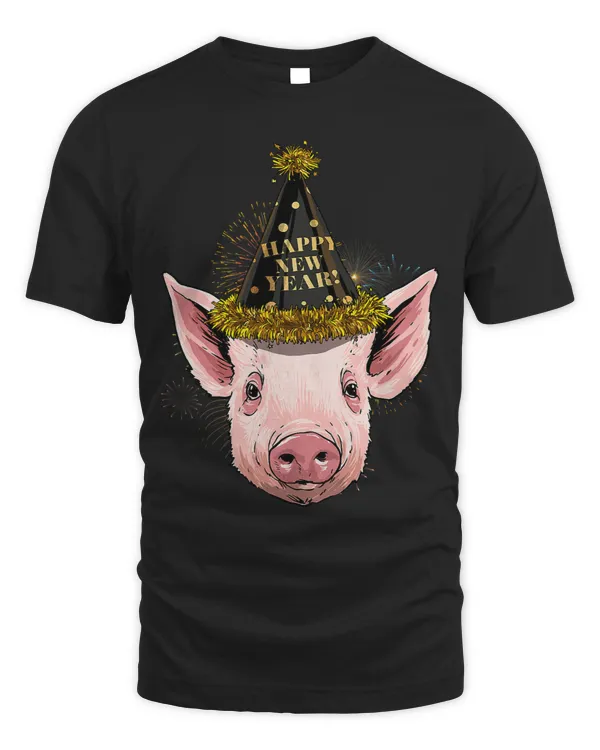 New Year Pig New Years Eve Party Countdown Farmer Pig Lover321