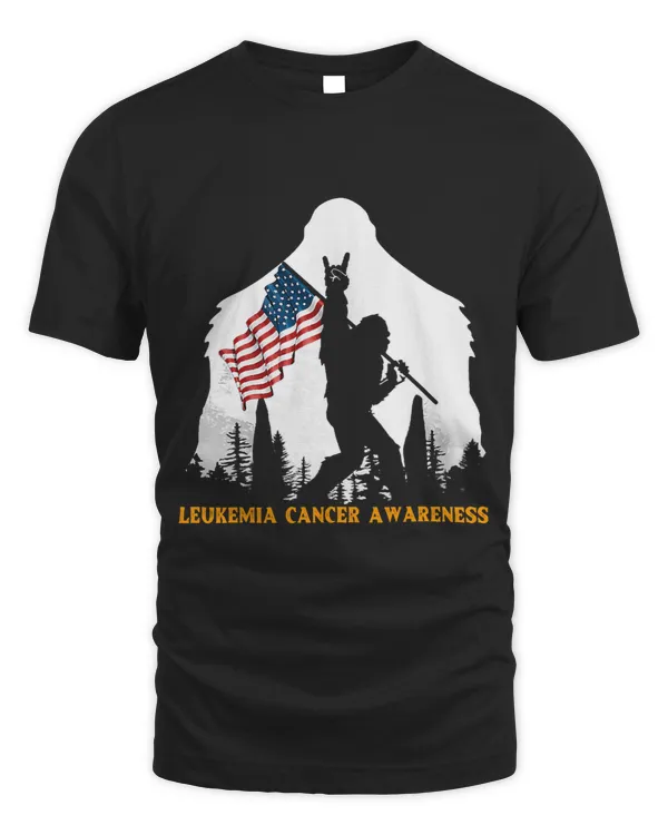 Leukemia Cancer Awareness Big Foot Ribbon Support Men Women