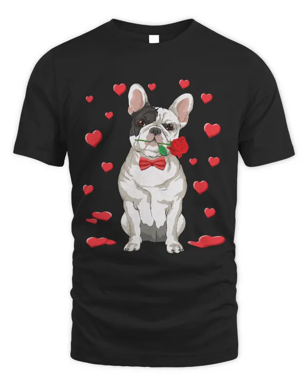 I Love French Bulldog Heart Valentines Day Funny Dog Lover