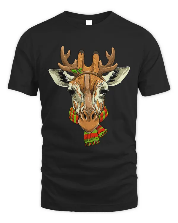 Giraffe Christmas Santa Clause Reindeer Xmas Giraffe Lover234