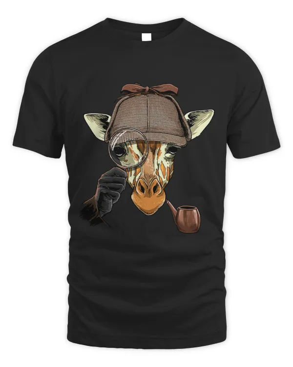 Giraffe Detective Wildlife Giraffe Safari Animal Lover 71
