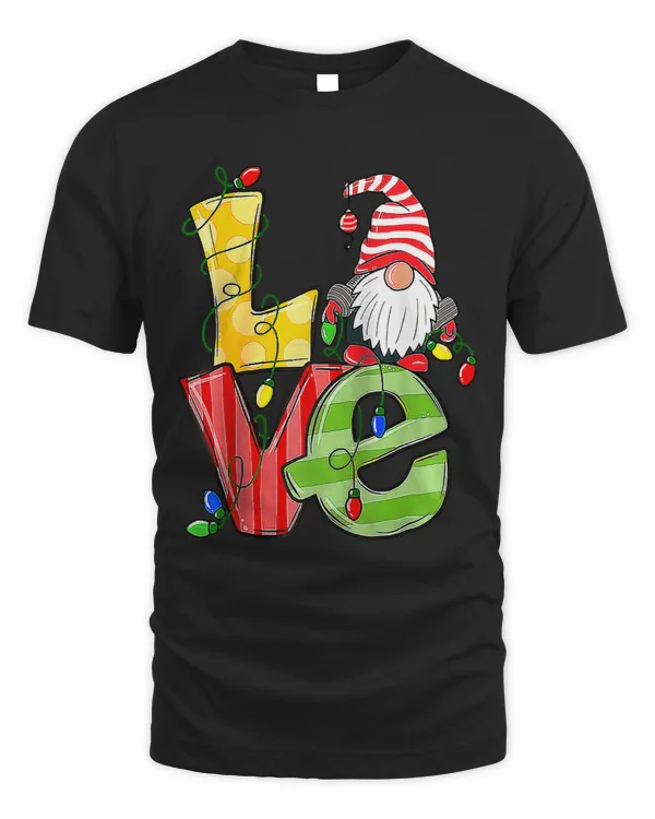 Gnome Christmas Lights Funny Gnomes Love Xmas Pajamas185