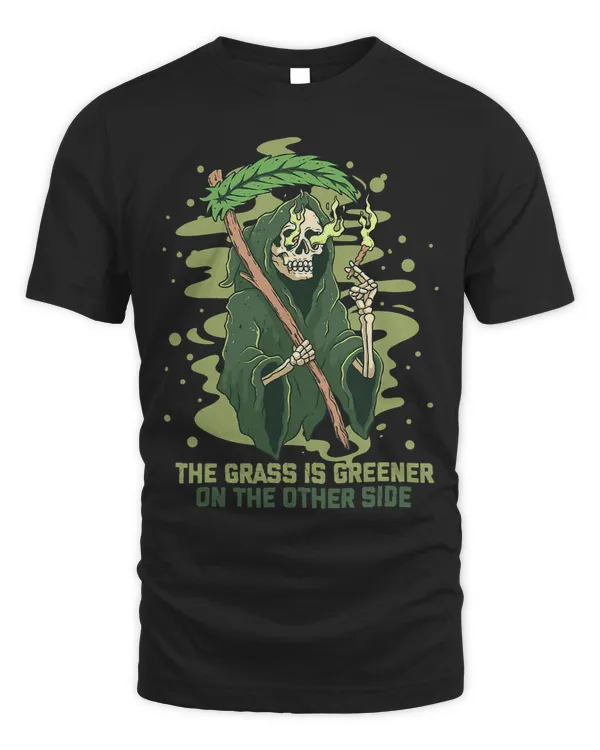 Grass Is Greener Grim Reaper Marijuana Smoker 420 Halloween52
