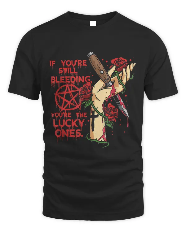 Still Bleeding Pentagram Rose Heartbroken Break Up Emo Punk 121