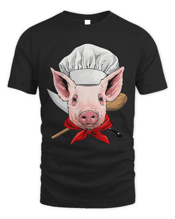 Pig Chef Farmer Pig Farm Animal Cooking Lover 461