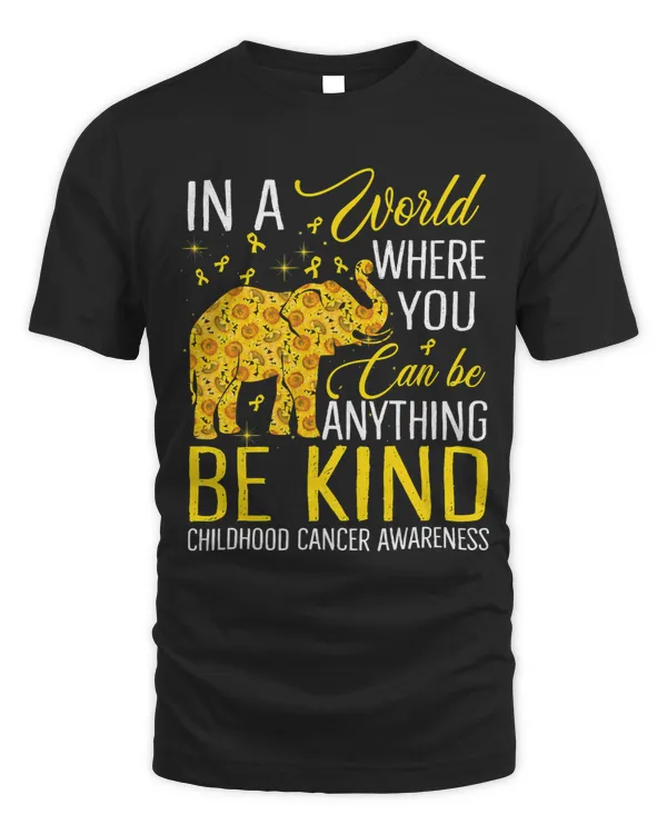 sunflower elephant be kind childhood cancer awareness 332