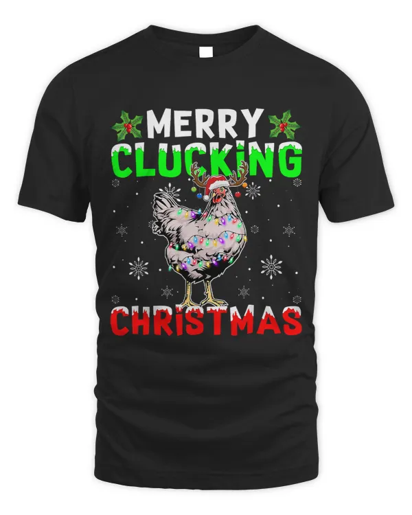 Merry Clucking Christmas Chicken Cute Christmas Funny140