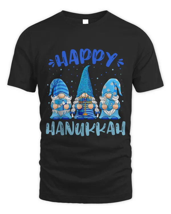 Happy Hanukkah Gnome Menorah Dreidel Jewish Gnome Lover 124