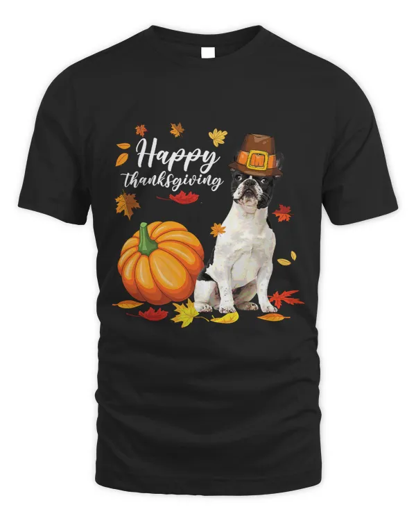 Happy Thanksgiving French Bulldog Autumn Fall Thanksgiving503