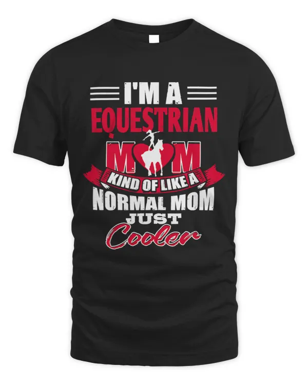 Im A Equestrian MOM Cooler Mom Retro Vaulting Lover Present