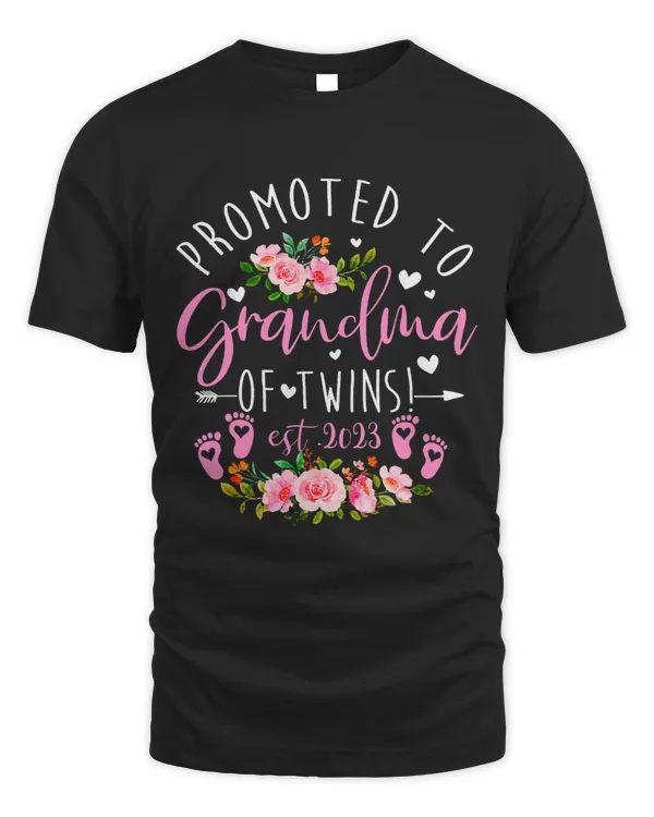 Promoted to Grandma of Twins 2023 Two Girls Gender Reveal