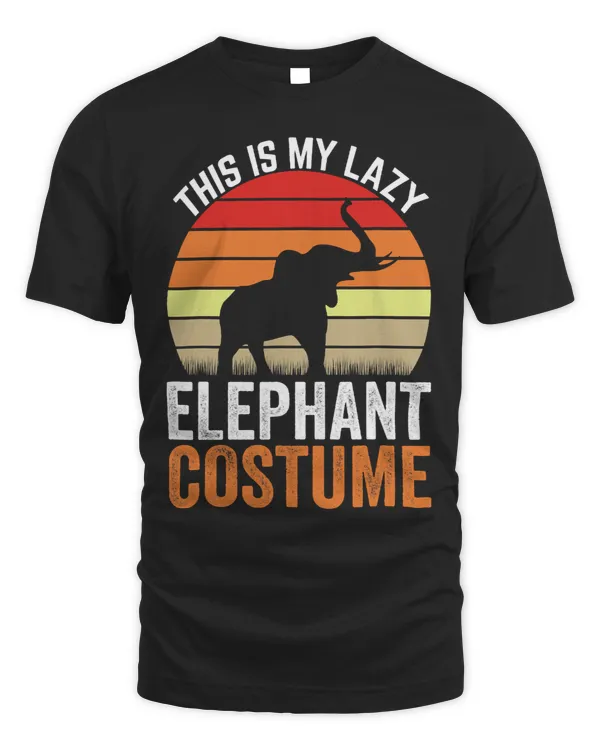 This Is My Lazy Elephant Costume Funny Elephant Lover T-Shirt Copy