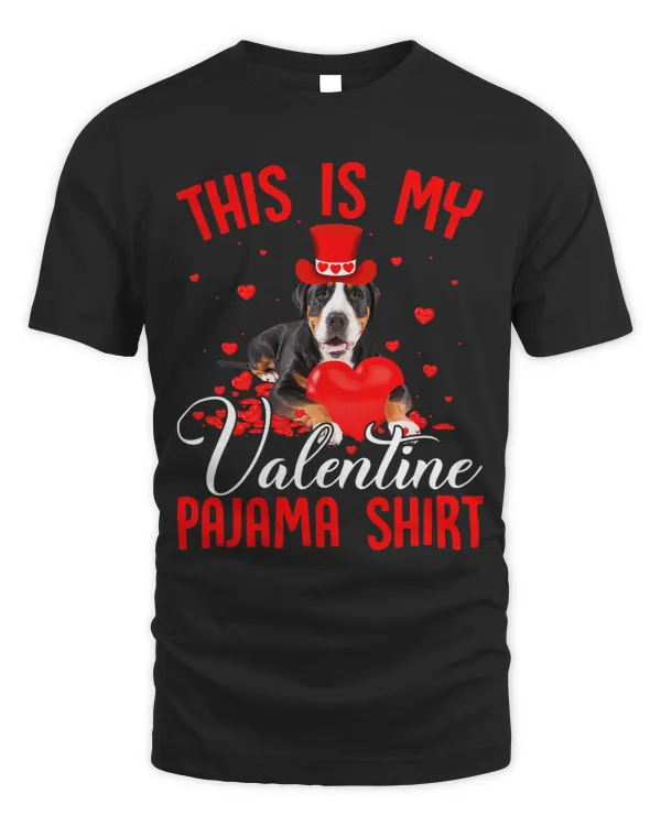 This Is My Valentine Pajama Shirt Greater Swiss Mountain 194