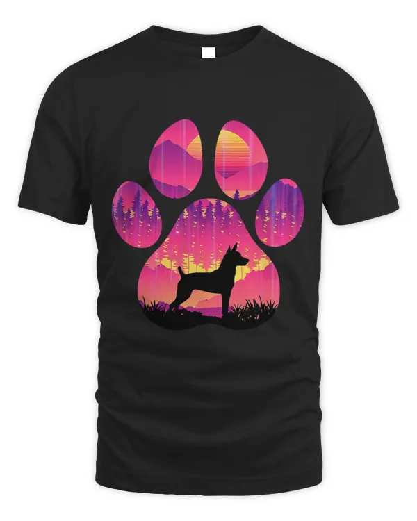 Rat Terrier Paw Mom Dad Dog Lover Women Men 83