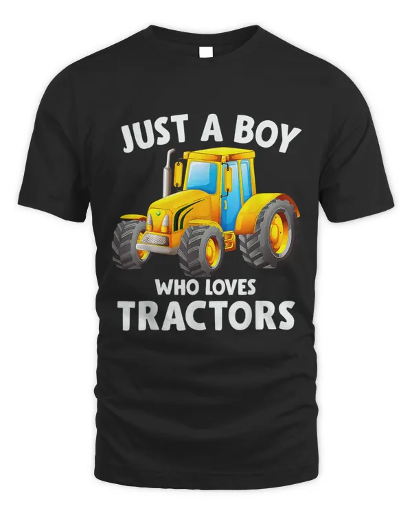 Just A Boy Who Loves Tractors Christmas gifts Kids Farm Life