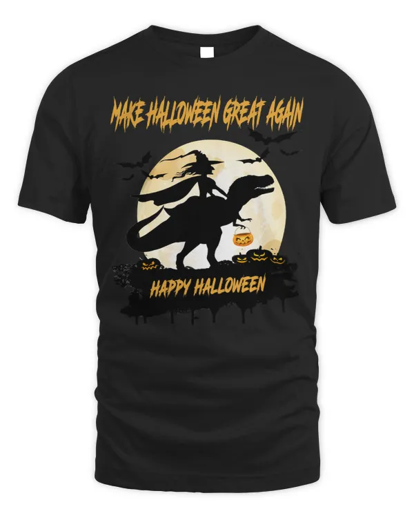 Funny Witch Riding Dinosaur Halloween New Halloween Ideas495