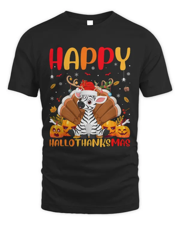 Funny Zebra Animal Lover Happy Zebra HelloThanksMas