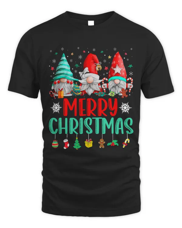Retro Groovy Merry Christmas Gnomies Gnome Xmas Boy Girl42