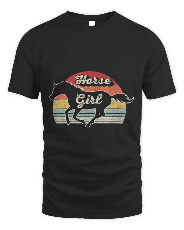 Retro Horse Girl I Love My Horses Riding Equestrian Women