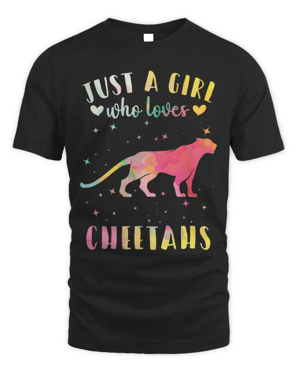 Just a Girl Who Loves Cheetahs Watercolor Cheetah Women 219