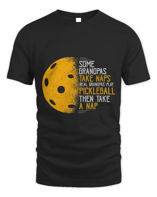 Mens Vintage Pickleball Players Old Man Pickle Ball Fathers Day