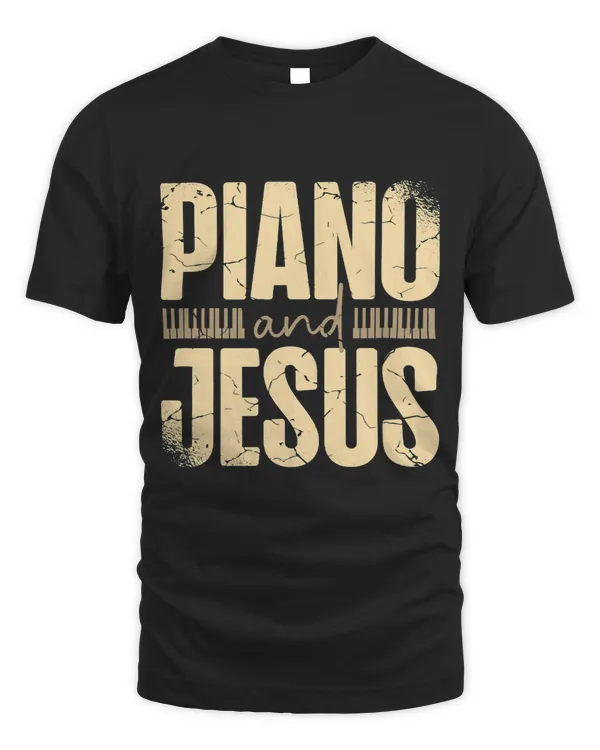Piano And Jesus Christ Piano Player Christian Believer