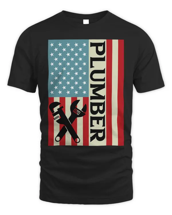 Plumber USA America Flag Patriots