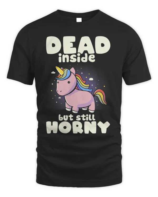 Dead Inside But Still Horny Cute Goth Fantasy Funny Unicorn492
