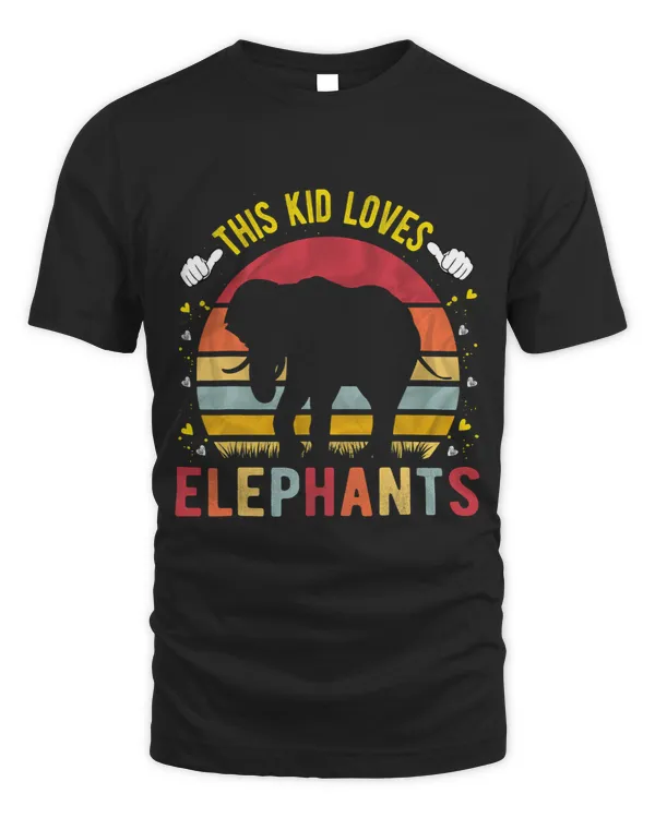This Kid Loves Elephants Boys and Girls Elephant Gift