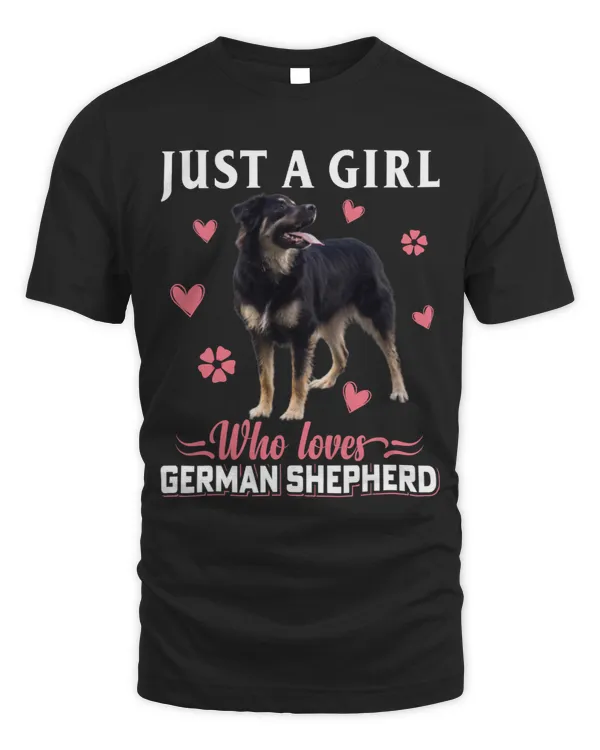 Just A Girl Who Loves German Shepherds Mom Girls Dog Lovers 364