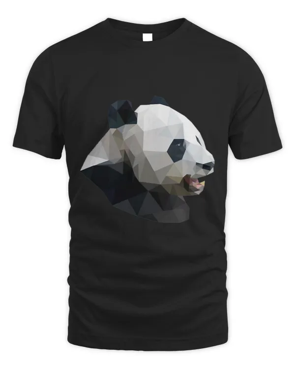 Geometric giant panda polygon animal motif bear teddy