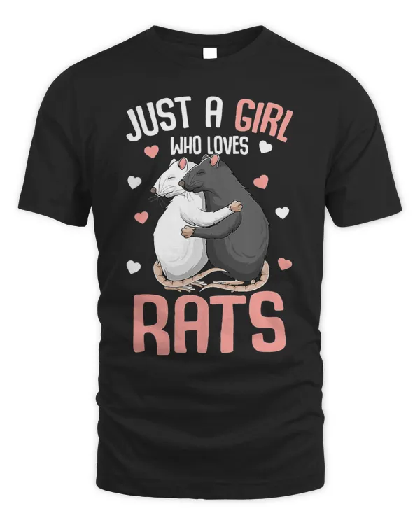 Just A Girl Who Loves Rats Kids Girls Women Rat Lover 85