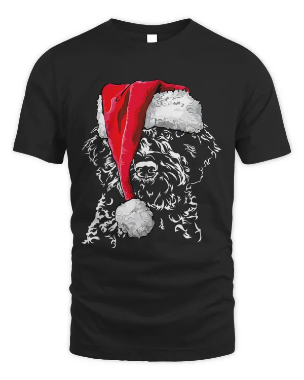 Funny Lagotto Romagnolo Santa Christmas dog mom gift present
