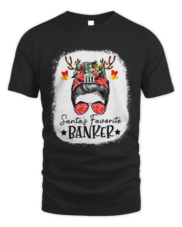 Bleached Santas Favorite Banker Messy Bun Christmas 332