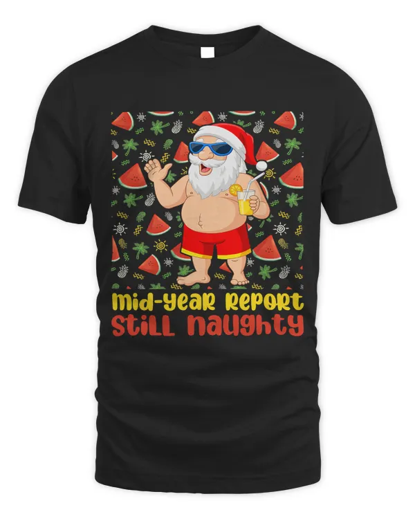 Funny Christmas In July Santa Summer Vacation Men Women Kids 112
