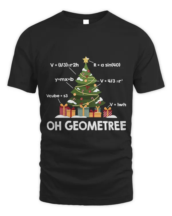 Funny Christmas Tree Math Mathematician Mathematic Geometree 97