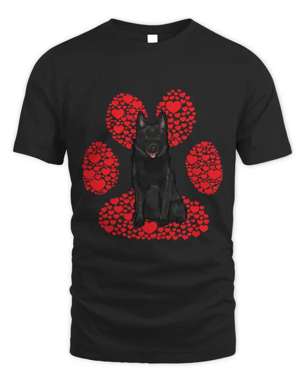 Schipperke Valentines Day Dog Love Paw