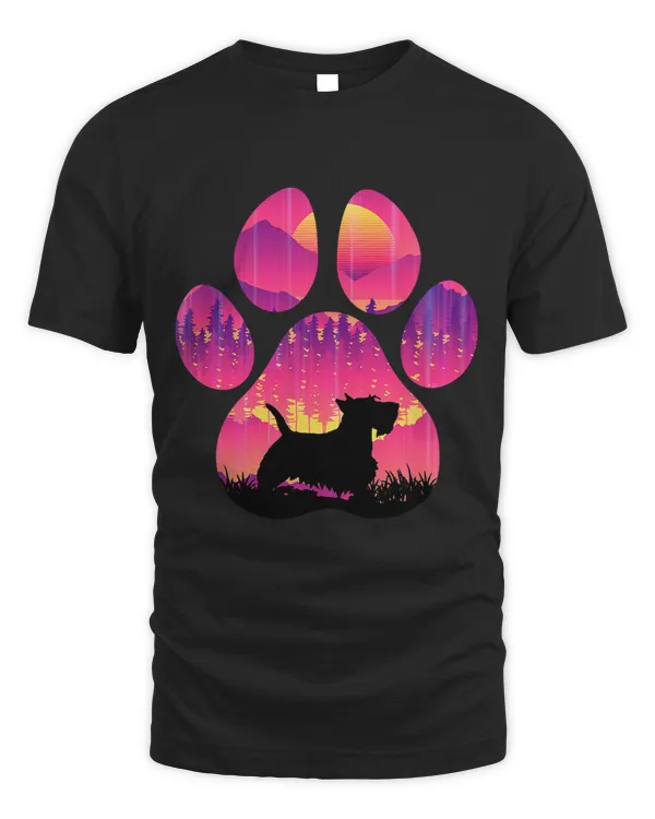 Scottish Terrier Paw Mom Dad Dog Lover Women Men 151