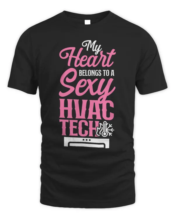 HVAC Technician Tech Girlfriend Wife Vintage My Heart