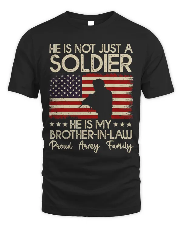 He Is Not Just A Soldier Proud Army Retro American Flag