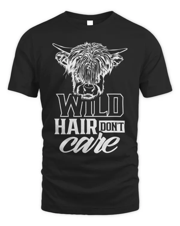 Wild Hair Dont Care Highland Cattle Animal Scottish Cow