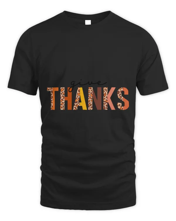 Fall Thanksgiving Give Thanks Fall Half Leopard 499