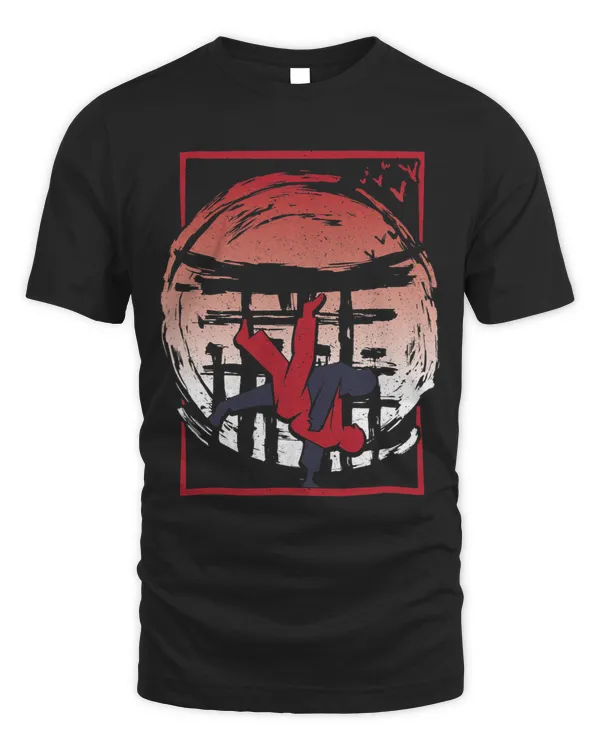 Judoka with Judo and martial arts and Judo Kanji 68
