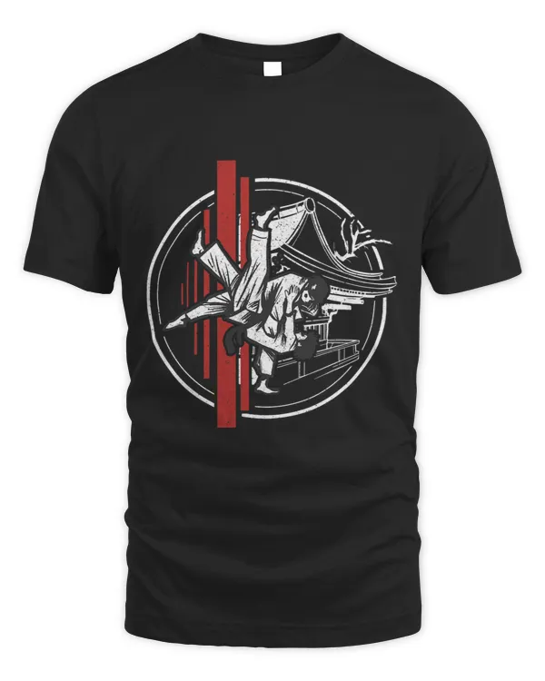 Judoka with Judo and martial arts and Judo Kanji
