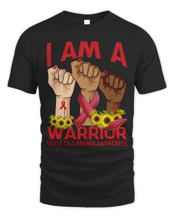 Hand I Am A Warrior Sickle Cell Anemia Awareness Sunflower
