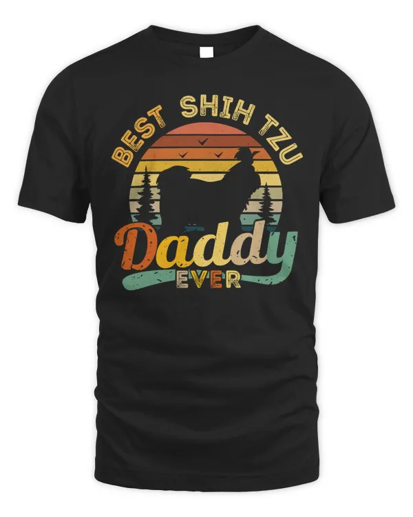 Dog Best Shihtzu Daddy Ever Retro Vintage 679 paws
